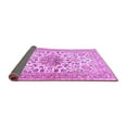 thumbnail image 2 of Ahgly Company Indoor Square Medallion Purple Traditional Area Rugs, 8' Square, 2 of 4