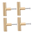 thumbnail image 4 of Raindrops 4Pcs Classic Design Golden T-Shape Cabinet Pulls for Kitchen Renovation, 4 of 8