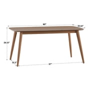 Solid Wood Dining Table Rectangular 36x60