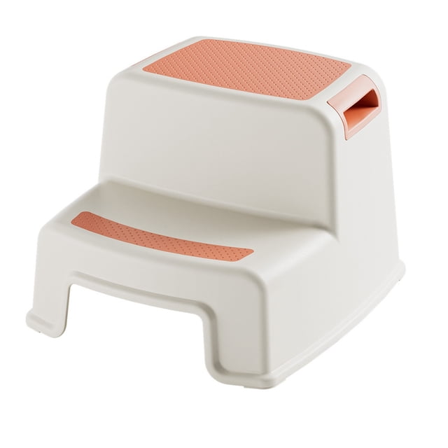 Youkk Modern Step Stool - Functional And Stylish Addition To Home Easy To Assemble PP Kids Step Stool Stepping Stools Beige red