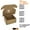Brown, variant on CH-BOX 50 Pack 4x4x2'' Small Corrugated Cardboard Box Mailers White for Shipping Mailing Packaging