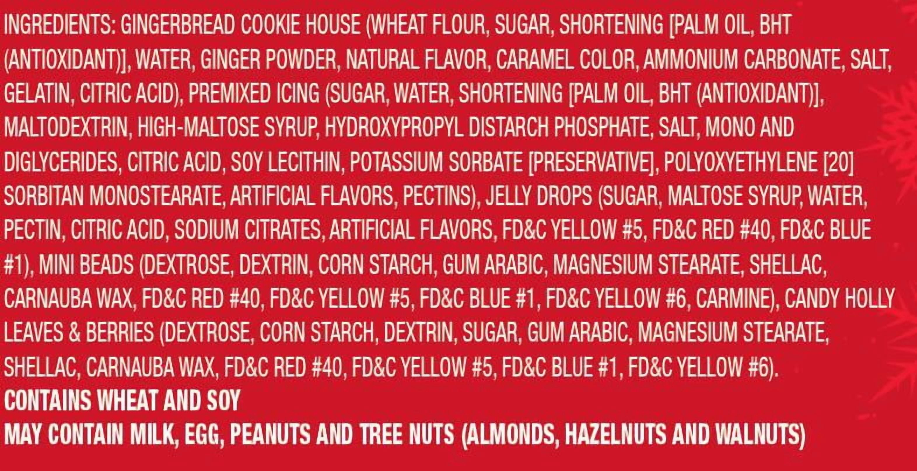 (2 pack) Christmas Pre-Built Gingerbread House Kit, Size 22 oz, Condition Dry, Contains Wheat and Soy
