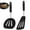 Black, variant on 2 Pack Silicone Slotted Spatula Set for Nonstick Cookware, Heat Resistant Kitchen Turner Set for Frying, Cooking and Serving,Red