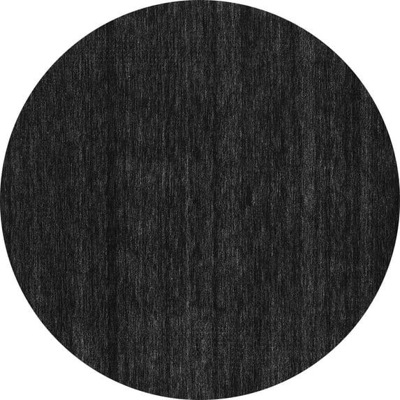 Ahgly Company Indoor Round Abstract Gray Contemporary Area Rugs, 3' Round