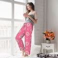 thumbnail image 6 of Picia Cartoon Pigs and Hearts Womens Soft Woven Cotton Elastic Waistband Sleep Pajama Pant Lounge Sleep Pant With Pockets And Drawstring-Medium, 6 of 9
