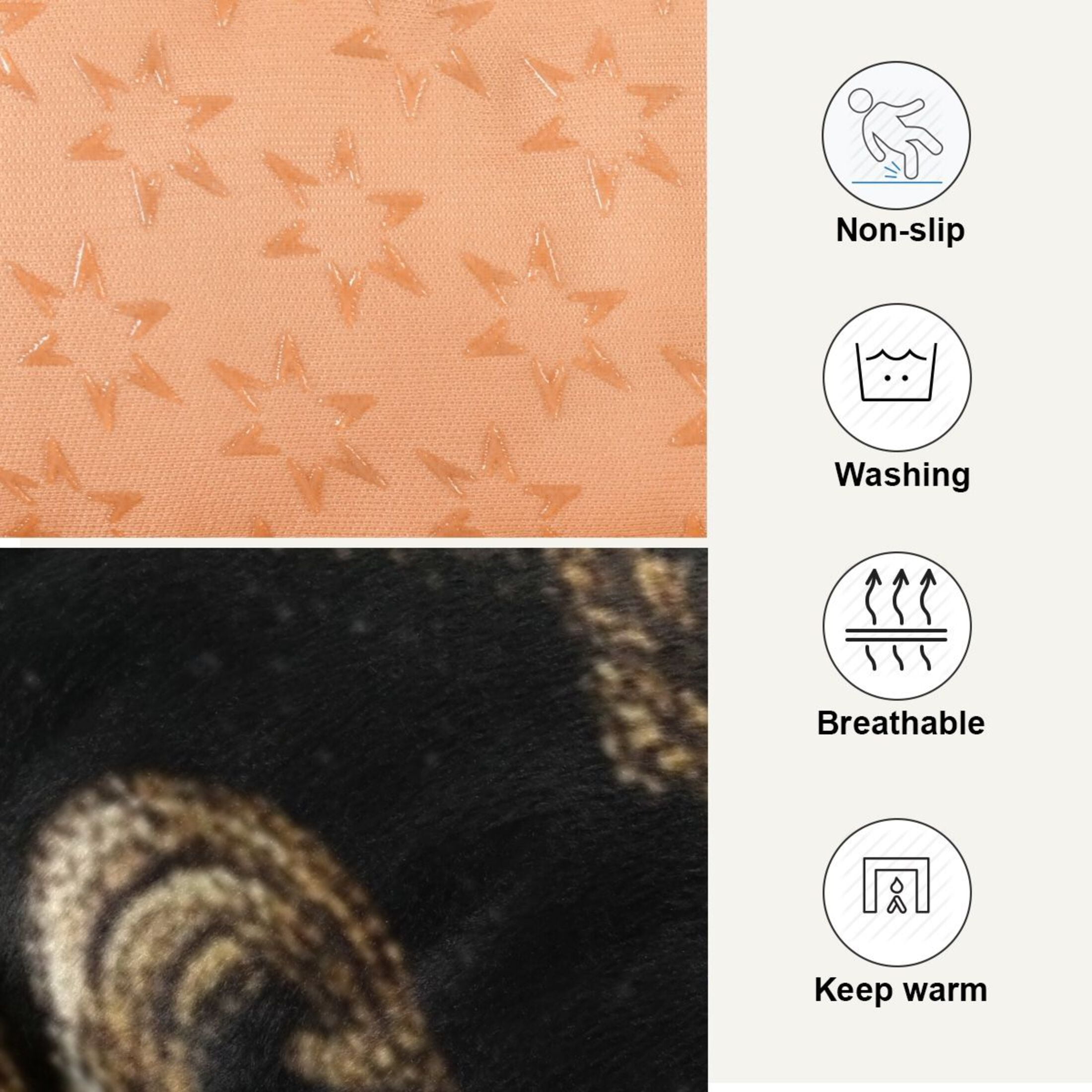 Cozy Mat Pet Bed Indoor Outdoor Warm Soft For Cat Dog Puppy(S/M) Pattern Of Fleur-de-lis