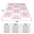 thumbnail image 3 of Vsdgher Christmas Snowflakes Ultra-Soft Micro flannel Blanket Throw Blankets for Couch Sofa, Bed (4 sizes)-40"x30", 3 of 7