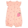 thumbnail image 1 of Romper Child of Mine para 1 Pieza con Estampado de Fresas Rosa Talla 6-9 Meses, 1 of 4