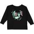 thumbnail image 3 of Inktastic Cute Axolotl Swimming with Bubbles Boys or Girls Long Sleeve Toddler T-Shirt, 3 of 5