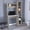 Gray, variant on Modern Computer Desk with Five Cubbies | For Limited - Space Offices | Offers Convenient Storage