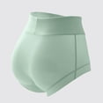 thumbnail image 4 of Resicozy Womens Cotton Underwear High Waisted Full Coverage Briefs Casual Solid Color Ladies Panties Dark Green 2XL, 4 of 5