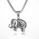 thumbnail image 1 of Cast Stainless Steel Retro Classic Single-Sided India Thailand Six Teeth FETISH ELEPHANT Men Hip Hop Necklace Pendant Ornaments, 1 of 5
