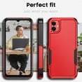 thumbnail image 2 of for Samsung Galaxy A04E Case, [Shockproof] Military Grade Proof Protection [Dropproof] Rugged Protective Heavy Duty Phone Case Cover for Samsung Galaxy A04E (Red), 2 of 15