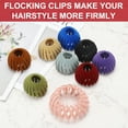 thumbnail image 3 of Uxcell  Bird Nest Magic Hair Clip, Hairs Maker Flocking Ponytail Holder Hair Barrettes Accessories Shaper for Women  Girls Hair Ties Curly Hairs (4 Pack, Black/Gray/Purple/Light Brown), 3 of 7