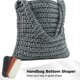 thumbnail image 4 of PU Leather Bottom Shaper for Bag, 4 Pcs Crochet Bottom Shapers with Holes, Oval Knitted Bottom Shaper 30x10cm/12x4 Inch for Handbags Shou, 4 of 5