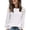 White, variant on Darzheoy Womens Tops Lace Long Sleeve Round Neck Fall Hoodless Solid Color Sweater Knit Versatile Trendy Fashion Button Pullover Blouses