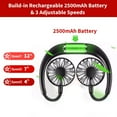 thumbnail image 6 of Hands-Free Neck Fan, Lightweight Wearable Cooling Fan, 3-Speed Adjustable, 360° Rotatable Dual Head Fan, USB Rechargeable for Office, Travel, Summer, 6 of 8
