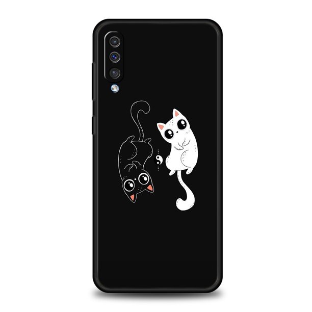 Funda de silicona con dibujo de gato para Samsung Galaxy A42 A22 A12 5G A02 A03 A04 A04S A50 A70 A10 A20 A30 Fivean unisex