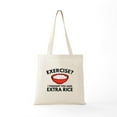 thumbnail image 5 of CafePress - Exercise ? Extra Rice Tote Bag - Unisex Canvas Tote Bag, Beige, 1-Piece, 5 of 6