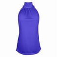 thumbnail image 5 of HAYIMI Women Summer Halter Neck Tie Strap Camisole Tank Tops Solid Color Sleeveless Casual Blouse Trendy Vests, 5 of 6