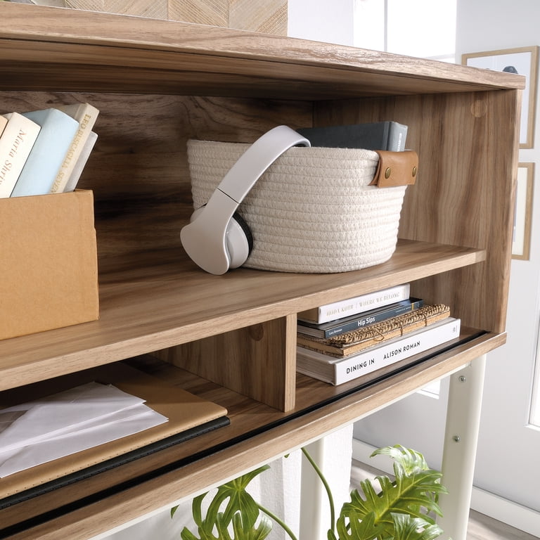 Sauder Portage Park Hutch for L-Shaped Desk, Kiln Acacia Finish