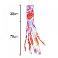 thumbnail image 2 of Tie Dye Windsock Flag Rainbow Color Tails Design Windsock Flag Outdoor Hanging Decoration for Home Yard Garden Balcony Decoration, 2 of 5