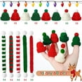 thumbnail image 2 of Dalrosia 60pcs Mini Knitting Hats and Mini Christmas Scarf Set, Mini Knitting Doll Hat Scarf Santa Knit Hat Scarf Christmas Tree Ornaments for DIY Craft Art Doll Decoration, 2 of 7