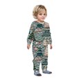 thumbnail image 3 of Odeerbi Christmas Onesie Pajamas for Family Holiday Sleep Jumpsuit Long Sleeve Family Christmas Pajamas Matching Sets Baby Fashion Printed Hooded Jumpsuit Sleepwear PJs Set Green, 3 of 5