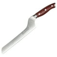thumbnail image 4 of Ergo Chef Crimson Series 8" Serrated Offset Bread Knife German Steel w/ G10 Handle, 4 of 5