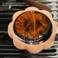 thumbnail image 4 of 360 Degree Rotating Coffee Maker Mirror with Transparent Base Design, Beautiful and Practical Home and Office Coffee Machine Mirror Observation Flower Shape for Richer Coffee Taste, 4 of 7