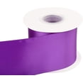 thumbnail image 2 of GFDYREE 3" Inch Double Faced Satin Ribbon Purple Solid Polyester Craft Ribbon - 25 Yards Perfect for Gift Wrapping, Crafts, Wreath, Wedding Party Ceremony Decoration, Floral Arrangement, Sew, 2 of 7