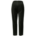 thumbnail image 2 of Women's Plus Size Stretch Velvet Skinny Ankle Pants 16W, 2 of 5