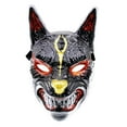 thumbnail image 3 of Halloween Cosplay Intégral Réaliste Effrayant Mascarade Coiffe Noire, 3 of 10