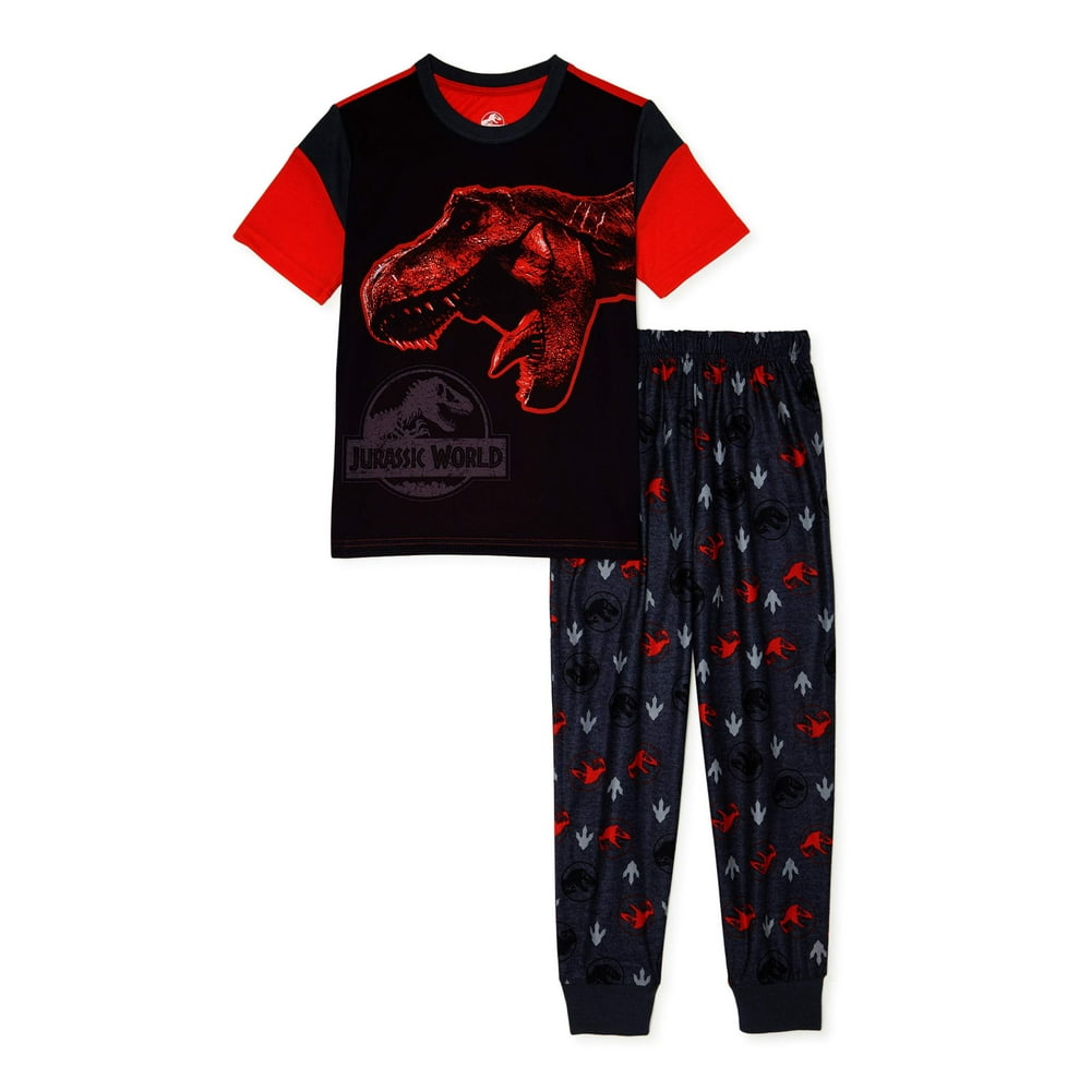 Jurassic World Boys' Fleece Pajamas, 2 Piece Set, Sizes 4-12 - Walmart ...