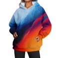 thumbnail image 1 of Gibobby Sudadera mujer, Sudaderas de gran tamaño para mujer, atlética, con capucha Sherpa, con capucha, para mujer, con bolsillos(Azul,XG), 1 of 5