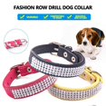 thumbnail image 2 of 2 pcs Chien Collier Collier pour Animaux de Compagnie Brillant multi Rangée Diamant Bonbon Chat Collier pour Chien (1,5-37cm, rose Rouge) I01, 2 of 5
