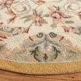 thumbnail image 3 of SAFAVIEH Chelsea Elinor Animal Wool Area Rug, Taupe, 8' x 8' Round, 3 of 8