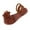 Brown, variant on Women’s Flat Sandals Slip On Summer Gladiator Open Toe Braided Slingback Shoes,Flat Sandals For Women 2025 Comfortable Brown 9