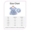thumbnail image 2 of Baby Girls Clothes Toddler Girls Floral Dress 18 Months Girls Summer Dress 24 Months Girls Sundress Short Sleeve Dress with Cute Hat Purple, 2 of 10