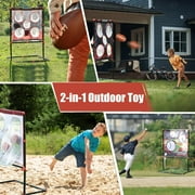 VROGTIK Football Toss Game Outdoor Toy for Kids Ages 3-8 1 Pack