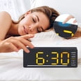 thumbnail image 3 of Unique Bargains Digital Dual Alarm Clock for Bedroom Orange, 3 of 6