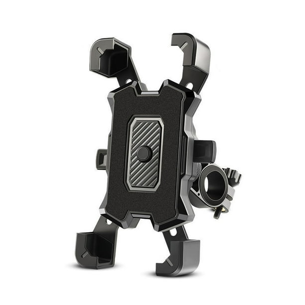 Soporte de teléfono de bicicleta Antideslizante Ajustable Montaje en bicicleta de 4.5-6.8 pulgadas Portátil Ciclismo Ciclismo Racing Soporte de montaje Accesorio Black para manillar kenally EL015524-01B