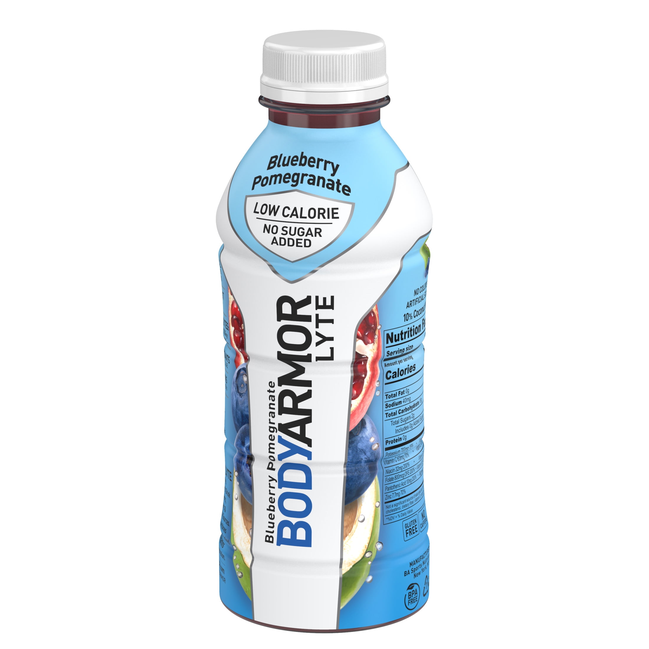 BODYARMOR LYTE Sports Drink, Blueberry Pomegranate, 16 Fl. Oz., 12
