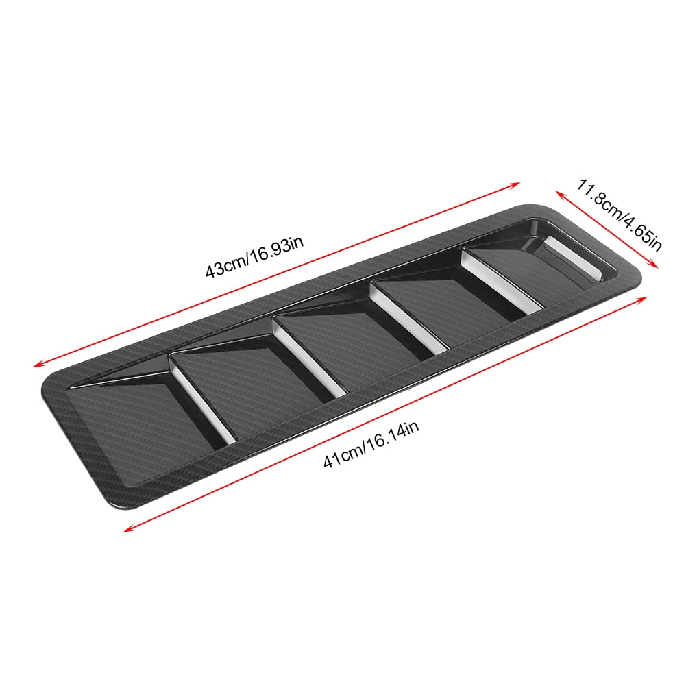 Car Hood Air Intake Louver Panel Engine ABS Cooling Vent Cover Trim Accessory