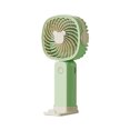 thumbnail image 1 of Bearachild Ventilador portátil de mano con rejilla en espiral inversa que tiene una batería de larga duración. Aire de rejilla fina Electrodomésticos verde, 1 of 6