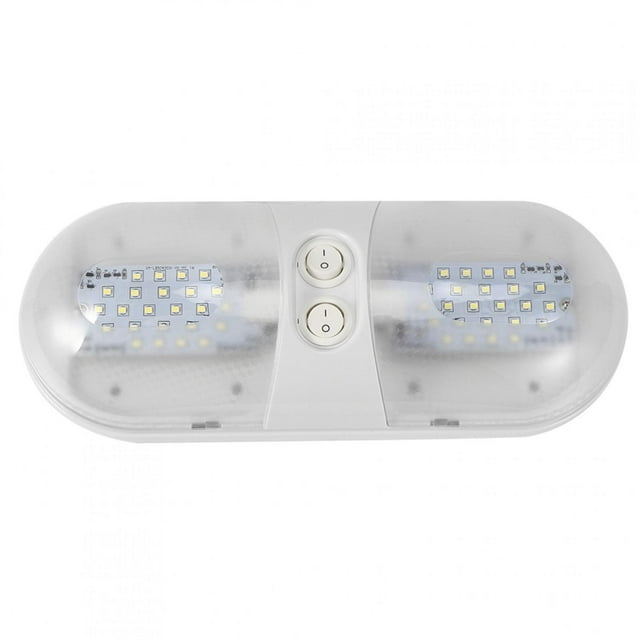 Lámpara de techo ovalada LED con luz de techo tipo cúpula de 12V y 800lm para coche, RV, remolque, Camper, barco