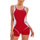 thumbnail image 1 of Traje de baño deportivo para mujer Traje de baño sin espalda cómodo con bloqueo de color conservador OAVQHLG3B Store  lin121212, 1 of 4