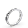 thumbnail image 2 of Dash Jewel 1.8 Ct Round Cut Lab-Created Diamond Engagement Ring – 14K White Gold Plated – Crossover Eternity Ring with Pinched Design – Great for Special Occasions and Proposals, 2 of 4