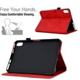 thumbnail image 4 of Feishell Smart Case for iPad 10th Gen 10.9" 2022,Embossed Premium PU Leather Magnetic Closure Folio Flip Holder Card Slots Shockproof Protective Cover with Auto Wake / Sleep,Red, 4 of 10
