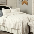 thumbnail image 5 of Piper Classics Farmcloth Stripe Standard Pillow Sham, 21" x 27", Natural Cream Woven w/ Black, Cotton, 5 of 5